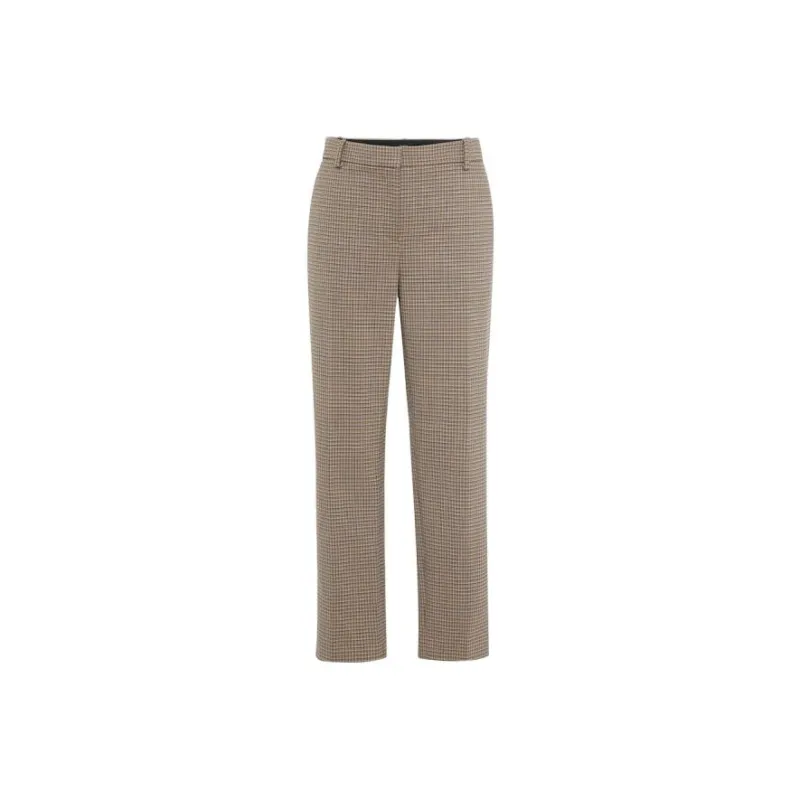 THEORY Casual Pants Women's Plaid Khaki-0