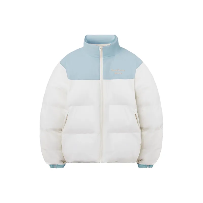 NNOVA Letter Stand Collar Loose Fit Puffer Jacket Unisex-0