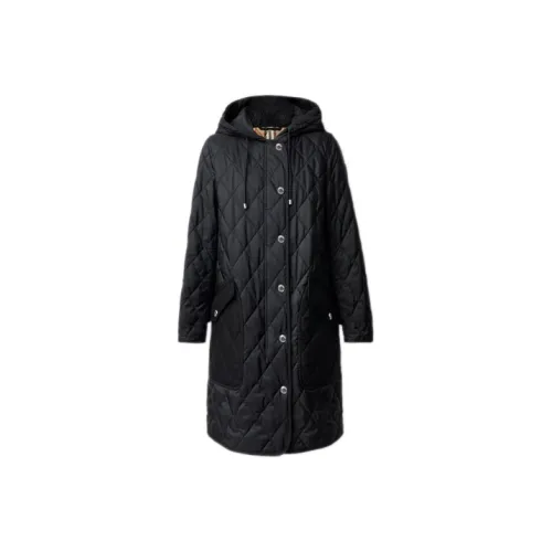 Burberry Diamond-quilted Hooded Coat