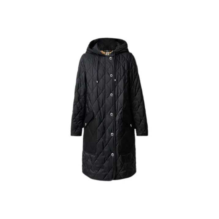 Burberry Diamond quilted Hooded Coat-0