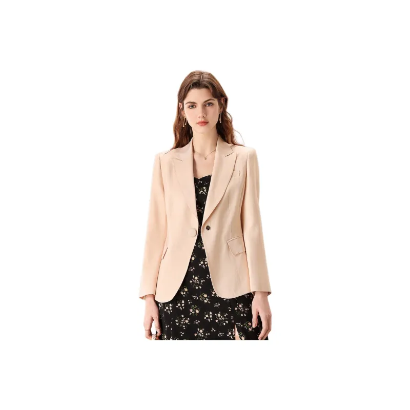 FENHONGMALI Business Suit Women's Beige-0