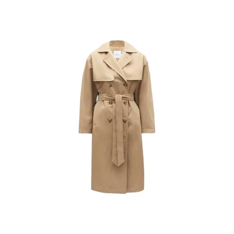 Moncler Coats Women's Khaki-0