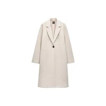 ZARA Coats Women's Light Sand