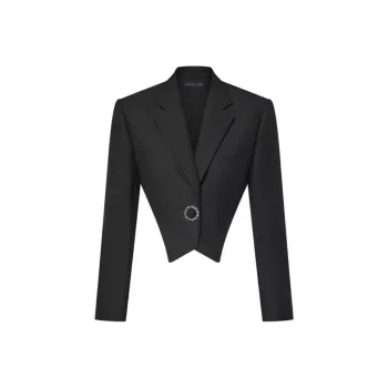 LOUIS VUITTON Jewel Button Cropped Blazer