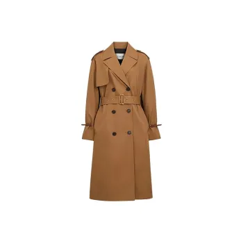 COACH SS24 Trench Coat Women's Dark Khaki