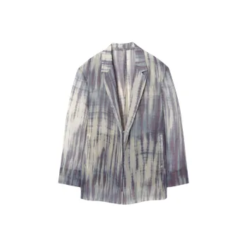 COS x TABATA SHIBORI Business Suit Women's Beige/Blue