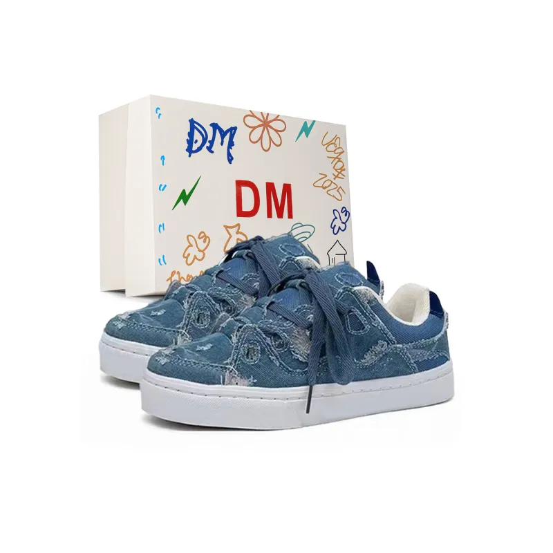 DM Abrasion Resistant Low Top Skateboard Shoes Unisex Box Included-5