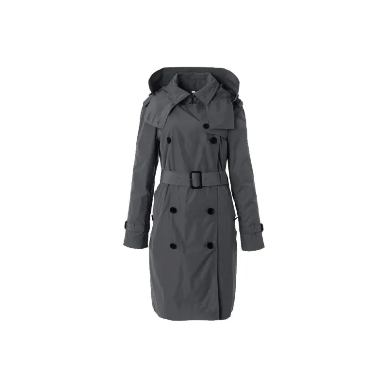 Burberry Trench Coat Women's Gray-0