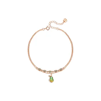 Fu Ru Ji S925 Silver Anklets Women's
