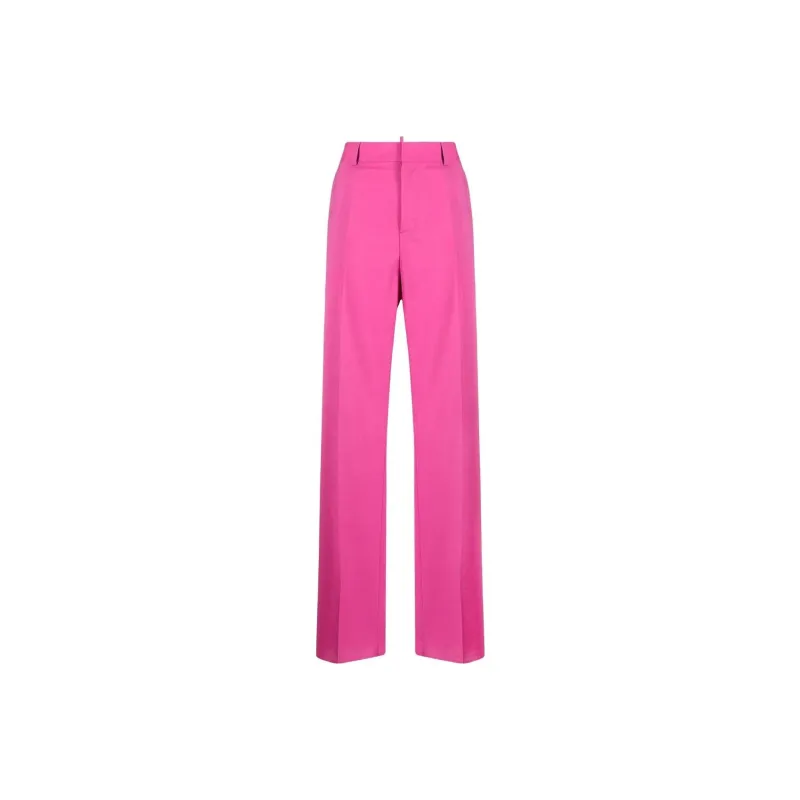 DSQUARED 2 Logo Plaque Wide Leg Trousers-0