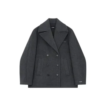 WE11DONE FW24 Coat Women's Charcoal Gray