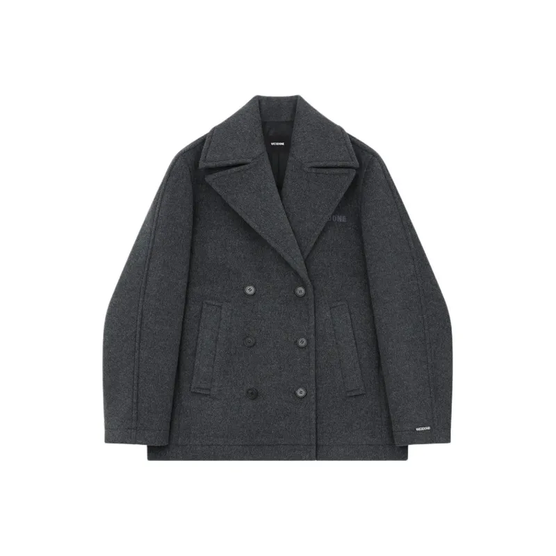 WE11DONE FW24 Coat Women's Charcoal Gray-0