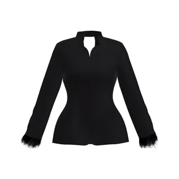 SENSE BY MEI Cropped Coats Women's Black