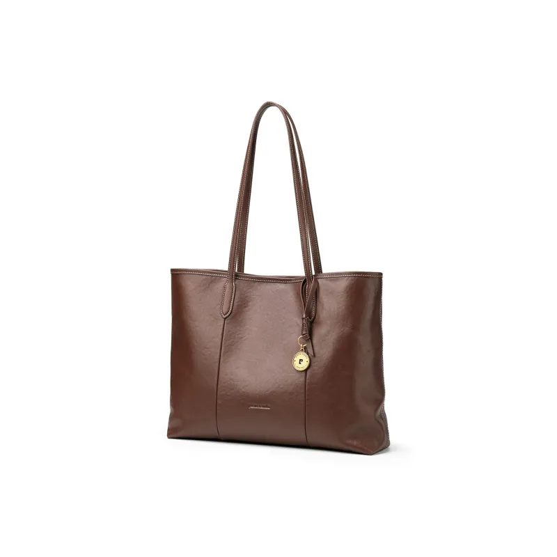 PIERRE CARDIN Top Grain Cow Leather Tote Bag, Shoulder Bag Regular Women's Black/Brown/Burgundy-6