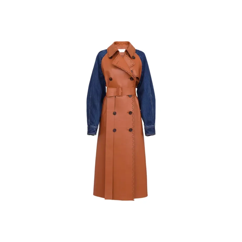 Chloé Trench Coats Women's Brown-0