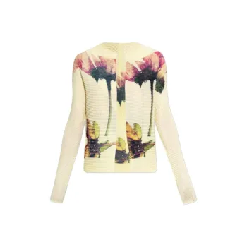 ISSEY MIYAKE Pressed Flora Cardigan
