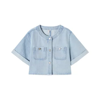 DIALOGUE Denim Jackets Women's Denim Light Blue