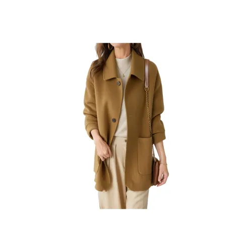 Mapping Coats Women's Camel