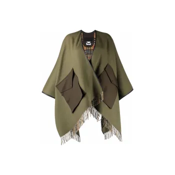Burberry Cloaks Women's Olive Green