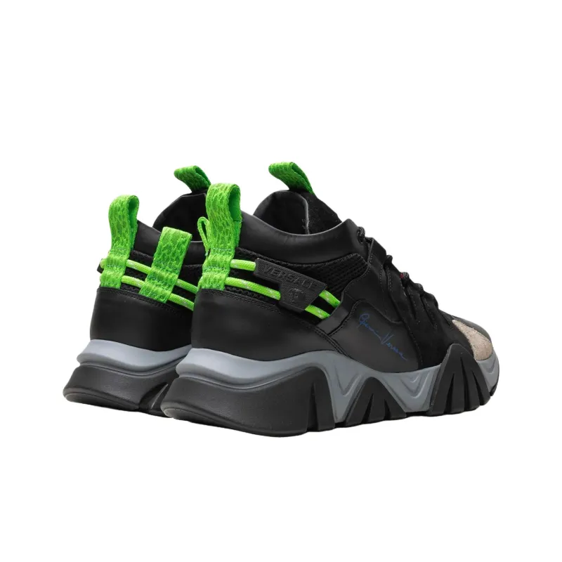 FANSIZHE Squalo Low Top Casual Shoes Men's Black-3