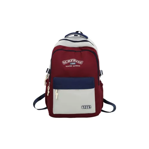 MINIPUDING Nylon Backpack Regular Unisex Multicolor