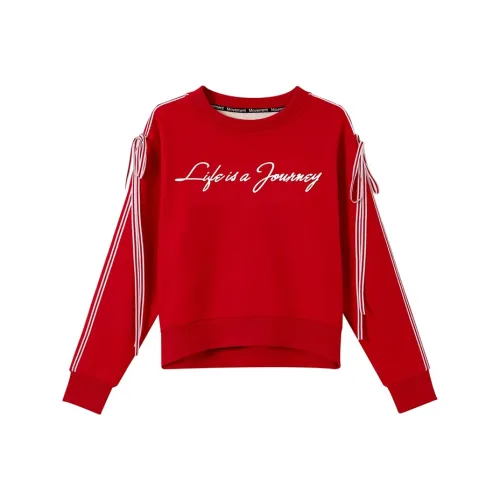 Oudifu Sweatshirts Women's Red