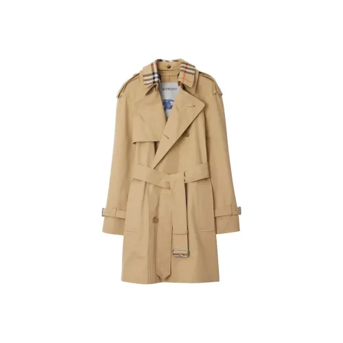 Burberry Double Breasted Belted Trench Coat
