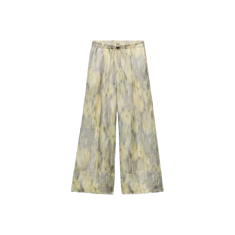 ZARA Casual Pants Women's Yellow-0