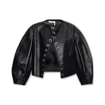 Chloé Leather Jackets Women's Black