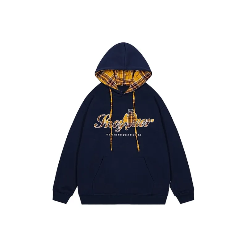 PAZZO Appliqué Patchwork Hoodie Unisex-4