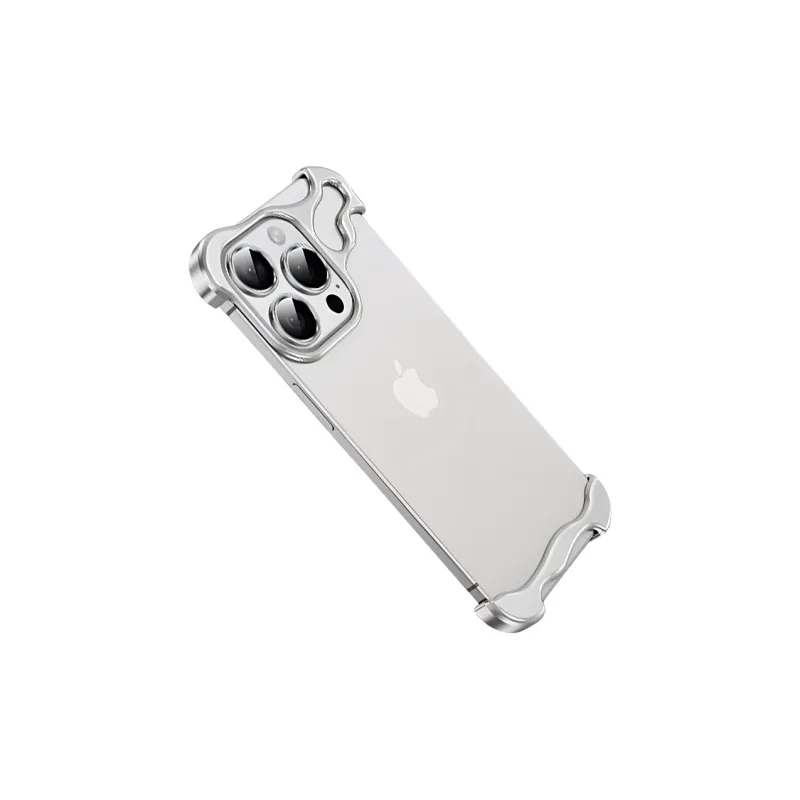Wei Xin Metal Shaped Corner Pad Phone Cases Compatible With IPhone 16/15 Pro Max/Apple 13/14 Pro/Max-2