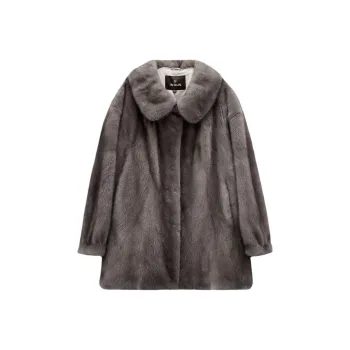 INSUN Coats Women's Silver Gray