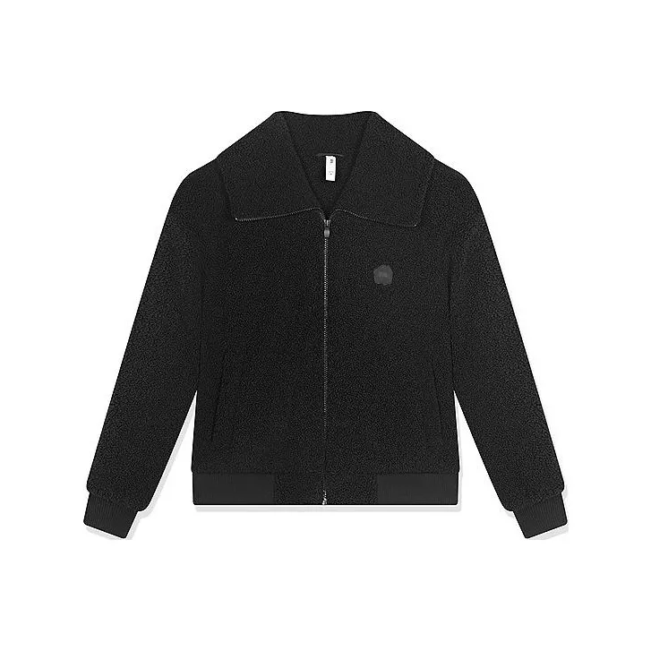 QIAODAN Velvet feel Coat Women's Black-0