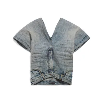 Balenciaga Denim Pants Top
