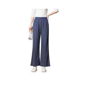 FENHONGMALI Casual Pants Women's Blue
