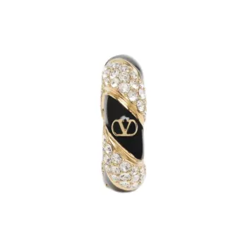 Valentino Metal Earrings Unisex Gold