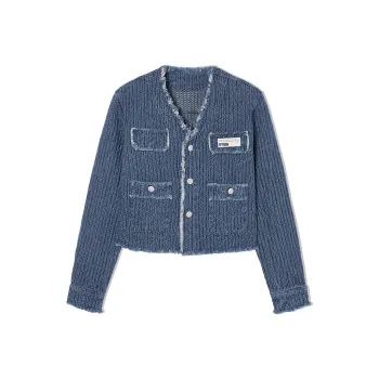 EPTISON WOMAN Denim Jackets Women's Denim Blue