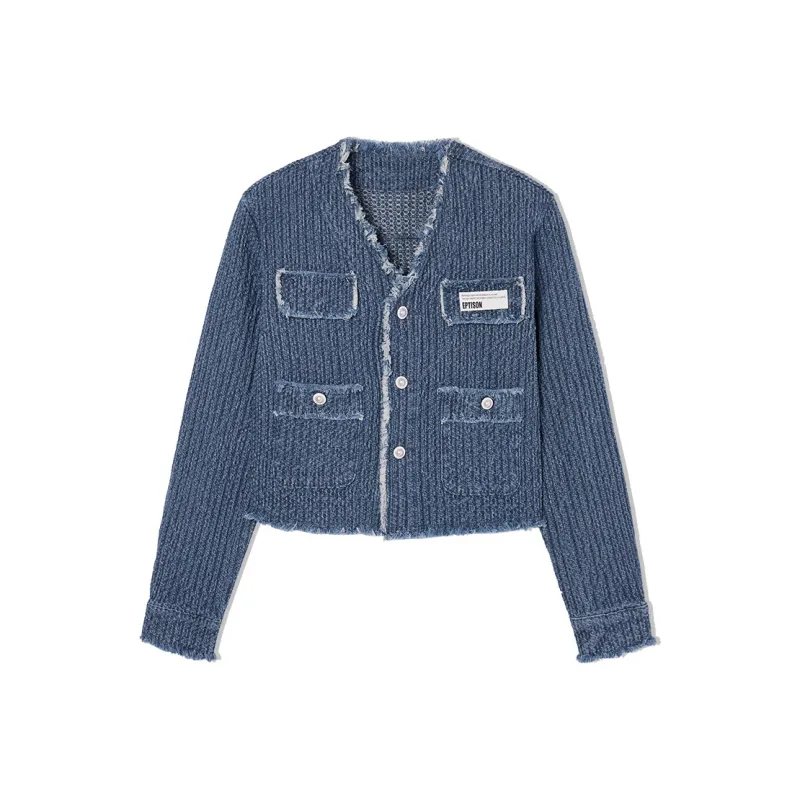 EPTISON WOMAN Denim Jackets Women's Denim Blue-0