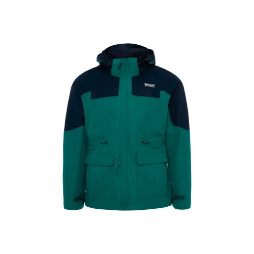 OUTDOOR PRODUCTS Waterproof And Windproof To Keep Warm Windbreaker Jacket Women's Turquoise/Dark Navy Blue