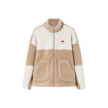 ANTA Velvet Jackets Women's Khaki/Stone White