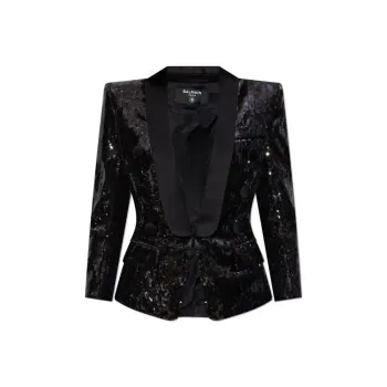 BALMAIN Sequinned Collared Blazer