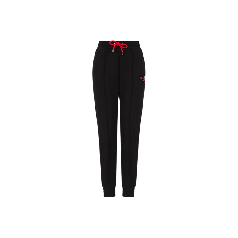 EMPORIO ARMANI EA SS22 Knitted Sweatpants Women's Black-0