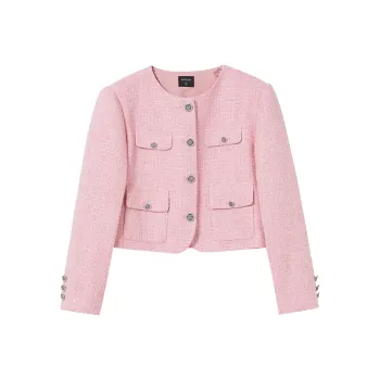 WESTLINK Cropped Coat Women's Pink
