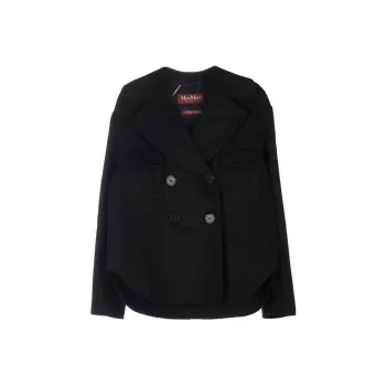 MaxMara Cropped Coats Women's Black