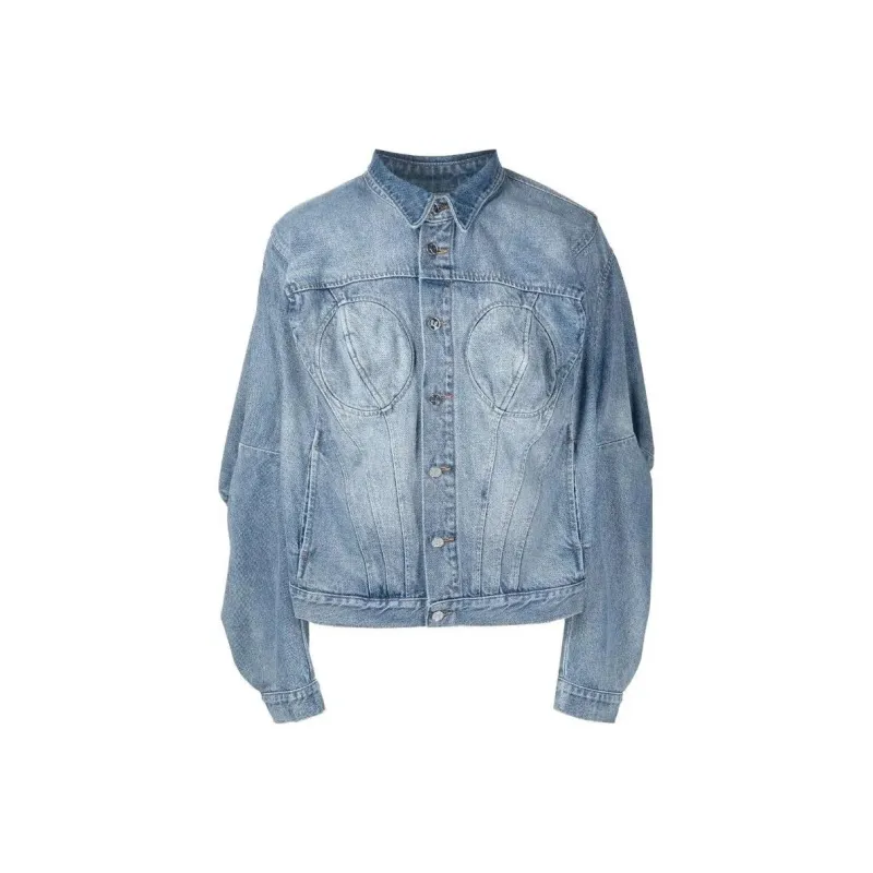 NATASHA ZINKO Washed Denim Jacket-0