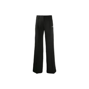 OFF-WHITE Logo Tape Wide Leg Pants