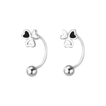 KOOGIS S 999 Fine Silver Stud Earrings Women's