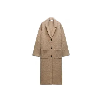 ZARA Coats Women's Brown
