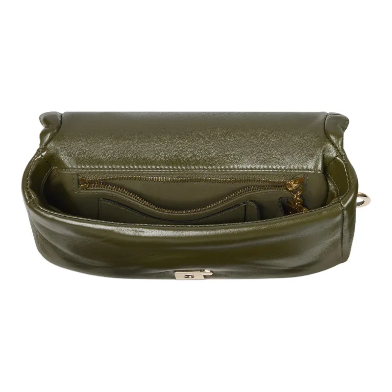 GUCCI Leather Handbag Mini Women's Forest Green-4