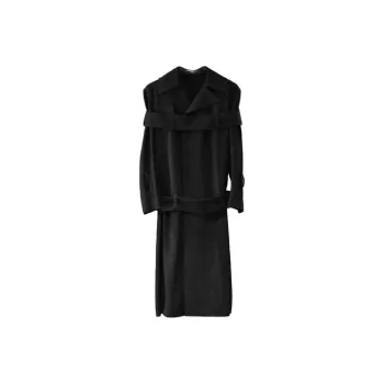 Yohji Yamamoto Trench Coats Women's Black